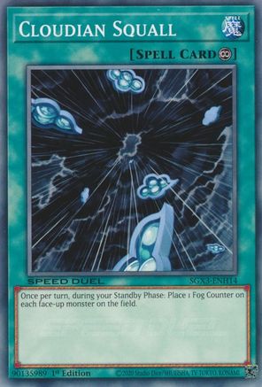 Cloudian Squall (SGX3-ENH14) - Speed Duel GX: Duelists of Shadows 1st Edition