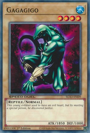 Gagagigo (SGX3-ENI09) - Speed Duel GX: Duelists of Shadows 1st Edition