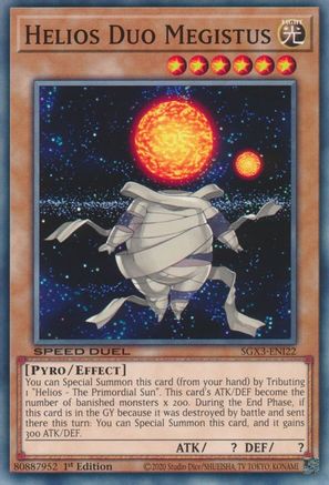 Helios Duo Megistus (SGX3-ENI22) - Speed Duel GX: Duelists of Shadows 1st Edition