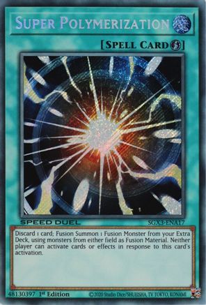 Super Polymerization (Secret Rare) (SGX3-ENA17) - Speed Duel GX: Duelists of Shadows 1st Edition