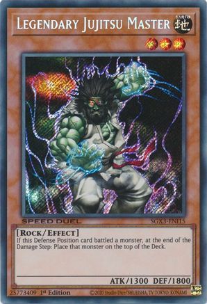 Legendary Jujitsu Master (Secret Rare) (SGX3-ENI15) - Speed Duel GX: Duelists of Shadows 1st Edition