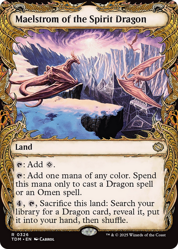 Maelstrom of the Spirit Dragon (Showcase) (TDM-326) - Tarkir: Dragonstorm: (Showcase)