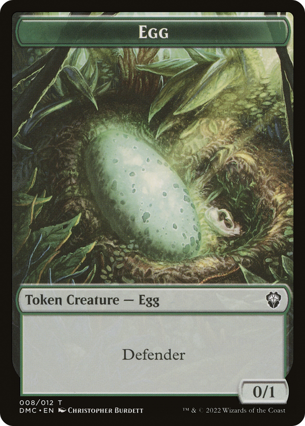 Egg (TDMC-008) - Dominaria United Commander Tokens Foil