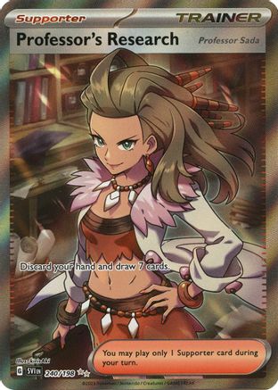 Professor's Research 240/198  - Holofoil SV01 Scarlet & Violet Base Set - Ultra Rare