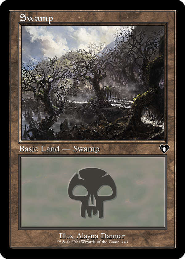 Swamp (443) (Retro Frame) (CMM-443) - Commander Masters