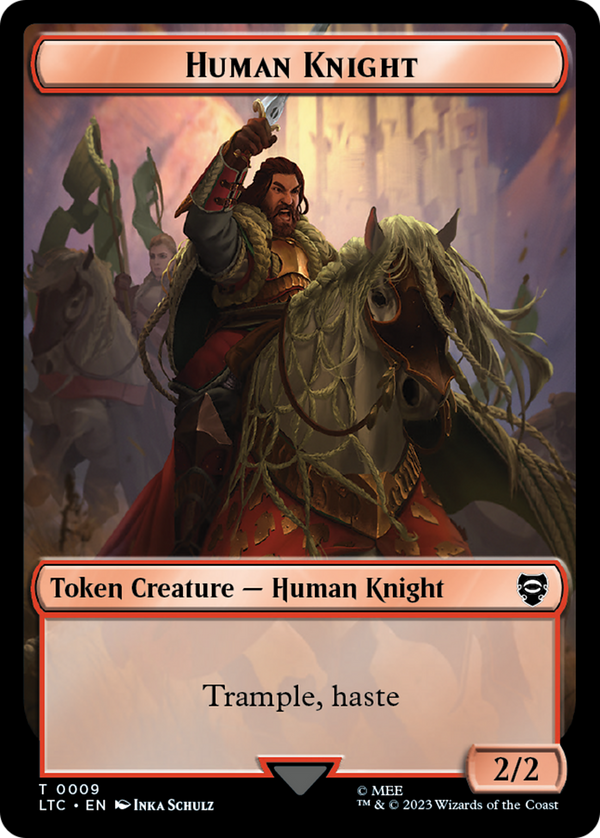 Human Knight (TLTC-009) - Tales of Middle-earth Commander Tokens