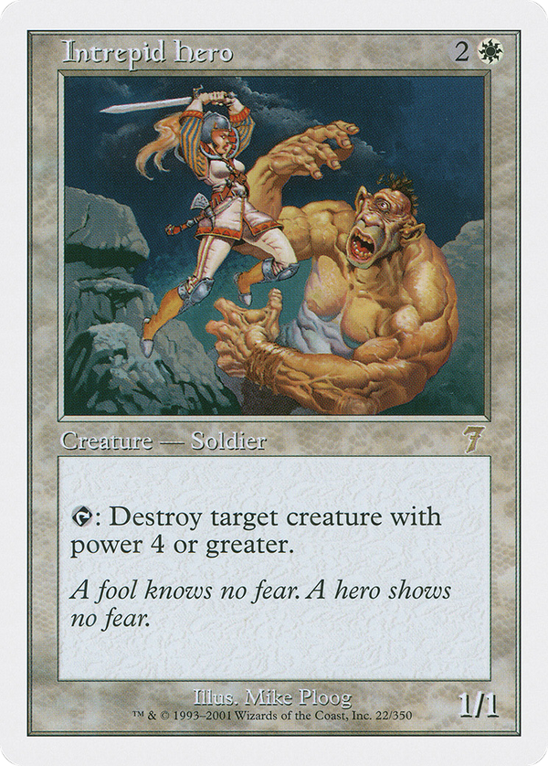 Intrepid Hero (7ED-022) - 7th Edition