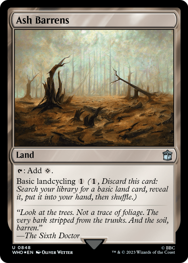 Ash Barrens (Surge Foil) (WHO-848) - Doctor Who Foil