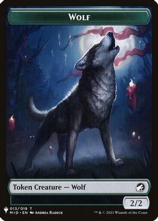 Wolf // Ashaya, the Awoken World Double-Sided Token (LIST-13 // 7) - The List Reprints