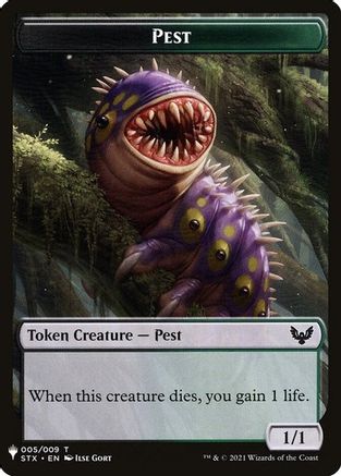 Pest // Emblem - Jace, Telepath Unbound Double-Sided Token (LIST-5 // 12) - The List Reprints