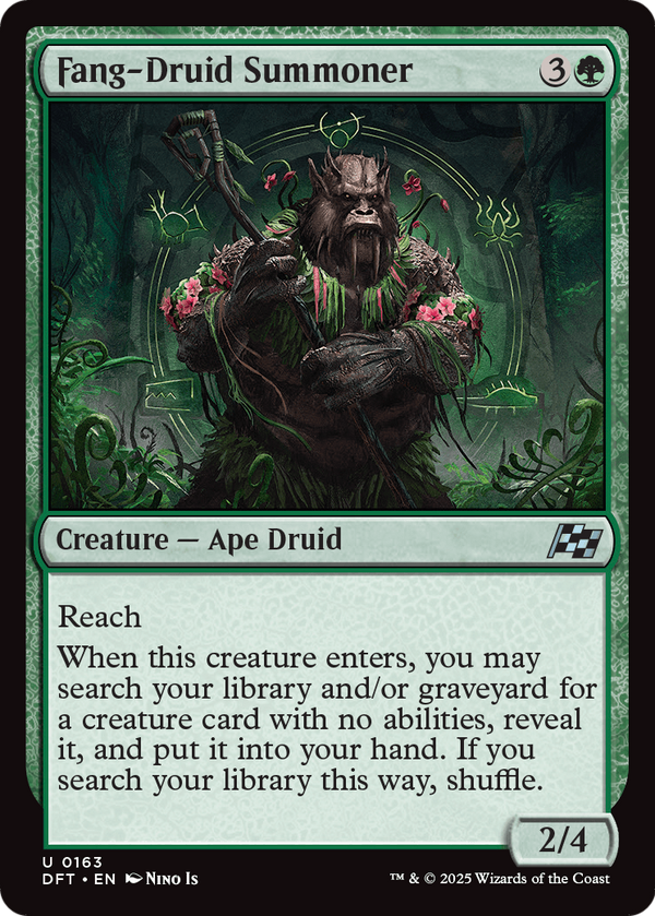 Fang-Druid Summoner (DFT-163) - Aetherdrift Foil