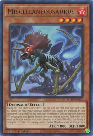 Miscellaneousaurus (WISU-EN011) - Wild Survivors 1st Edition