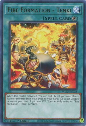 Fire Formation - Tenki (WISU-EN028) - Wild Survivors 1st Edition