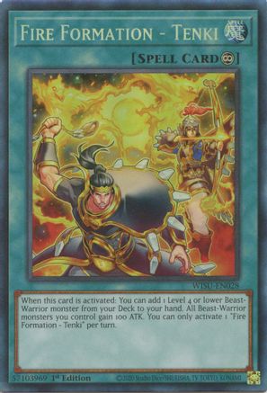Fire Formation - Tenki (CR) (WISU-EN028) - Wild Survivors 1st Edition