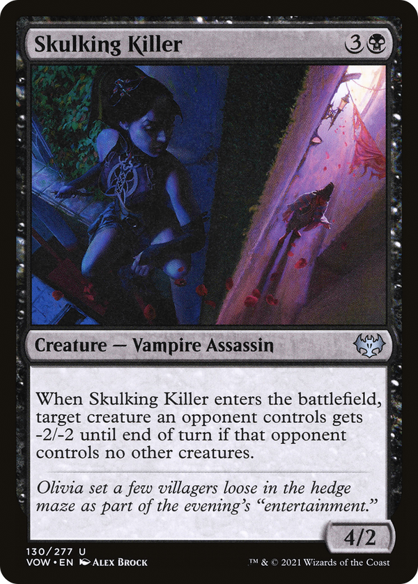 Skulking Killer (VOW-130) - Innistrad: Crimson Vow Foil
