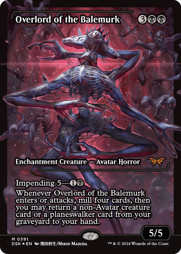 Overlord of the Balemurk (Showcase) (DSK-391) - Duskmourn: House of Horror: (Showcase) Foil