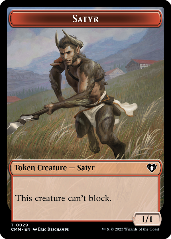 Satyr (TCMM-029) - Commander Masters Tokens Foil