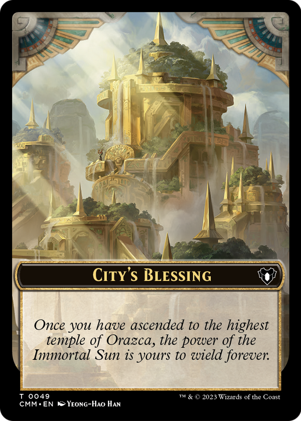 City's Blessing (TCMM-049) - Commander Masters Tokens