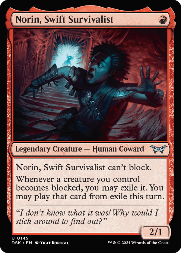Norin, Swift Survivalist (0145) (DSK-145) - Duskmourn: House of Horror