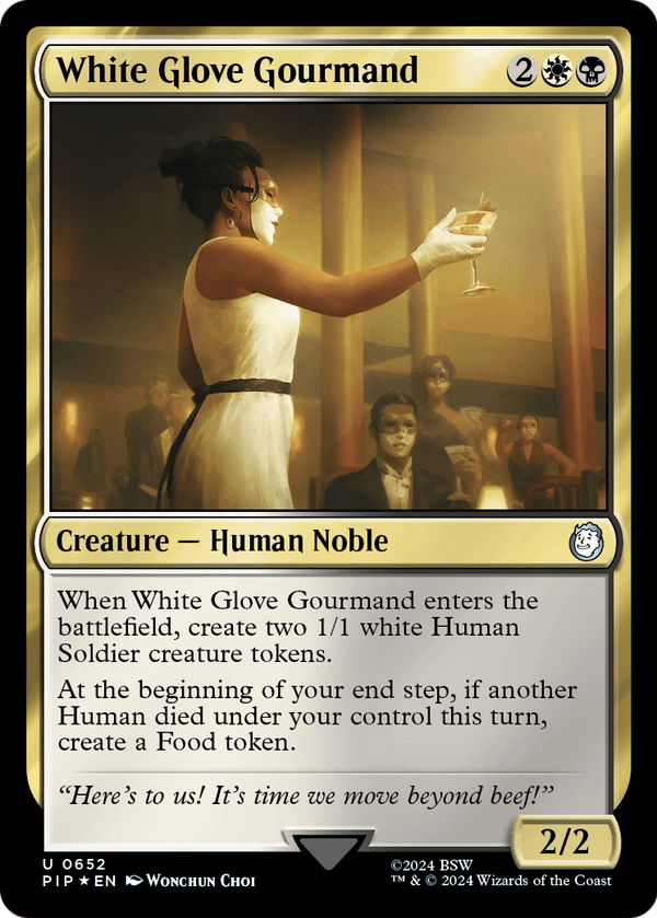White Glove Gourmand (Surge Foil) (PIP-652) - Fallout Foil