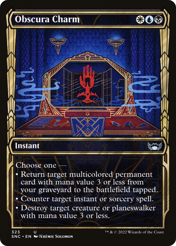 Obscura Charm (Showcase) (SNC-323) - Streets of New Capenna: (Showcase)