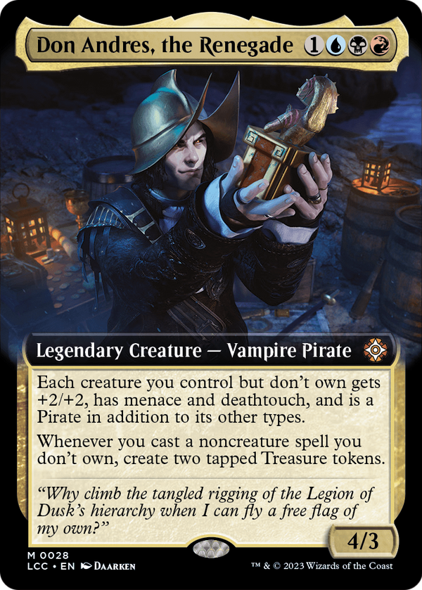 Don Andres, the Renegade (Extended Art) (LCC-028) - The Lost Caverns of Ixalan Commander: (Extended Art) Foil