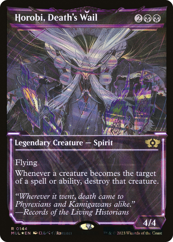 Horobi, Death's Wail (Halo Foil) (MUL-144) - Multiverse Legends: (Showcase) Foil