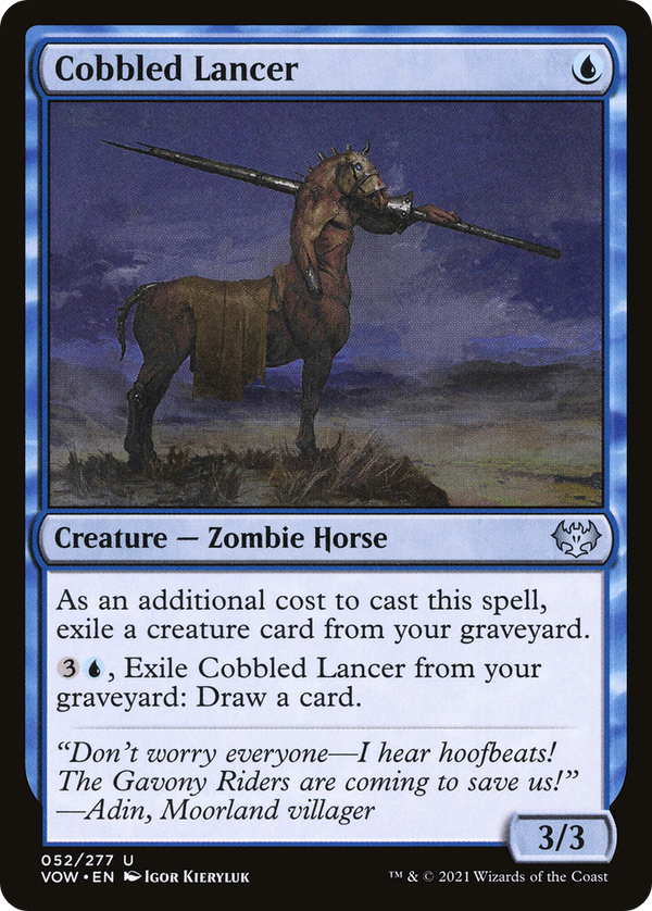 Cobbled Lancer (VOW-052) - Innistrad: Crimson Vow Foil