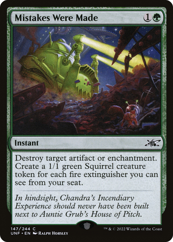 Mistakes Were Made (UNF-147) - Unfinity Foil