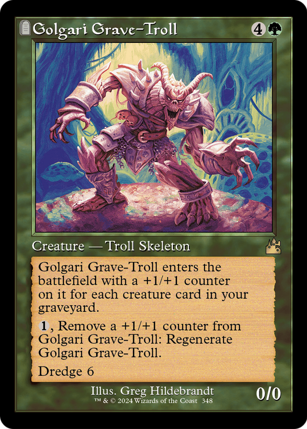 Golgari Grave-Troll (Retro Frame) (RVR-348) - Ravnica Remastered: (tombstone) Foil