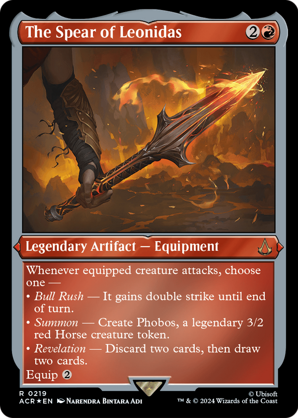 The Spear of Leonidas (Foil Etched) (ACR-219) - Assassin's Creed Foil