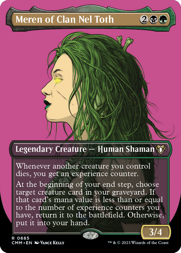 Meren of Clan Nel Toth (Borderless) (CMM-685) - Commander Masters Foil