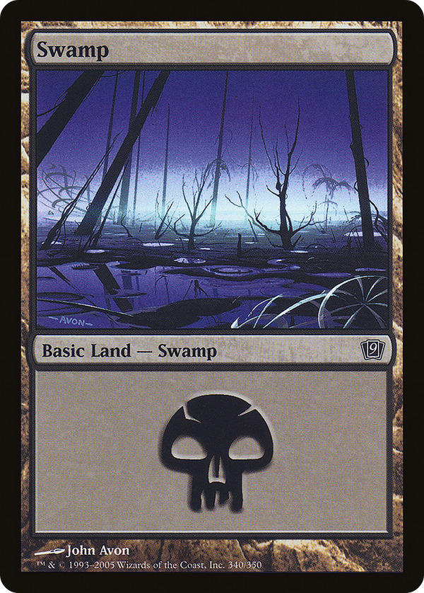 Swamp (340) (9ED-340) - 9th Edition