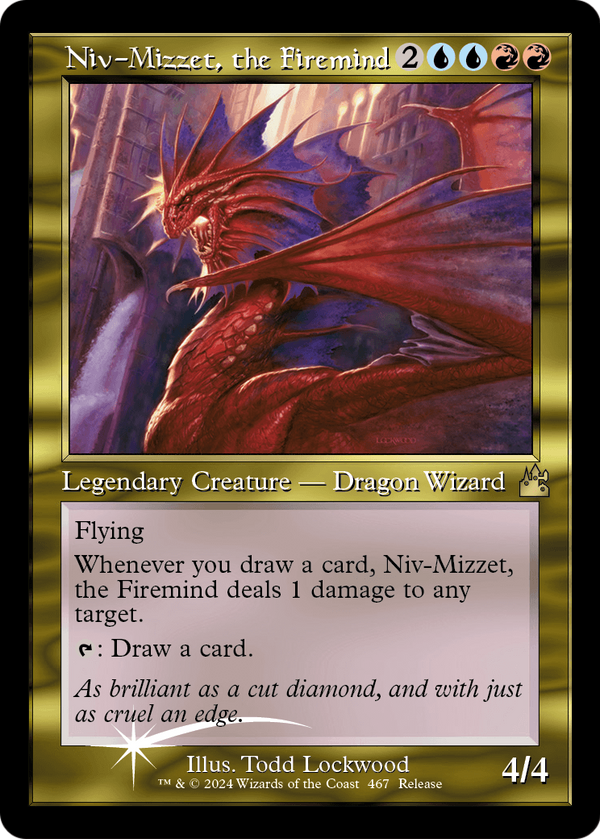 Niv-Mizzet, the Firemind (Retro Frame) (LARP-467) - Ravnica Remastered Foil