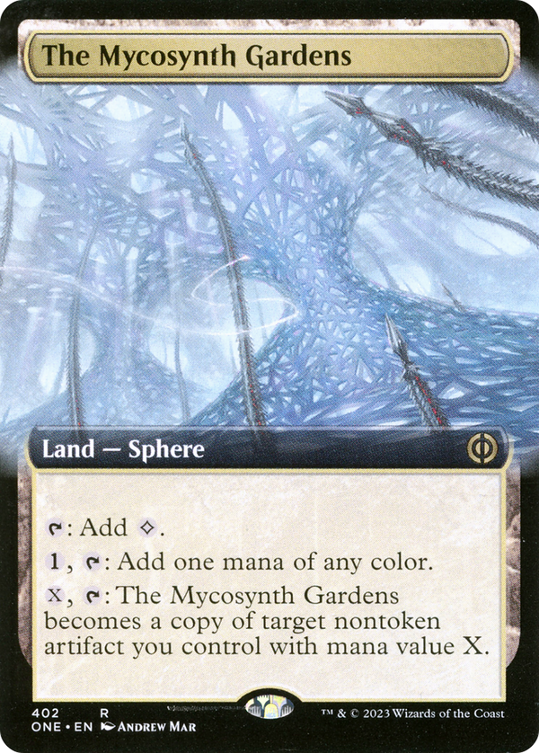 The Mycosynth Gardens (Extended Art) (ONE-402) - Phyrexia: All Will Be One: (Extended Art) Foil