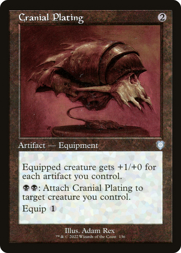 Cranial Plating (Retro Frame) (BRC-136) - The Brothers' War Commander