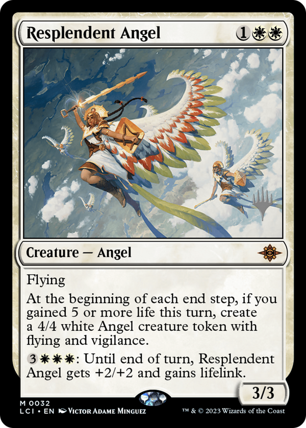 Resplendent Angel (PPLCI-032) - The Lost Caverns of Ixalan Promos Foil