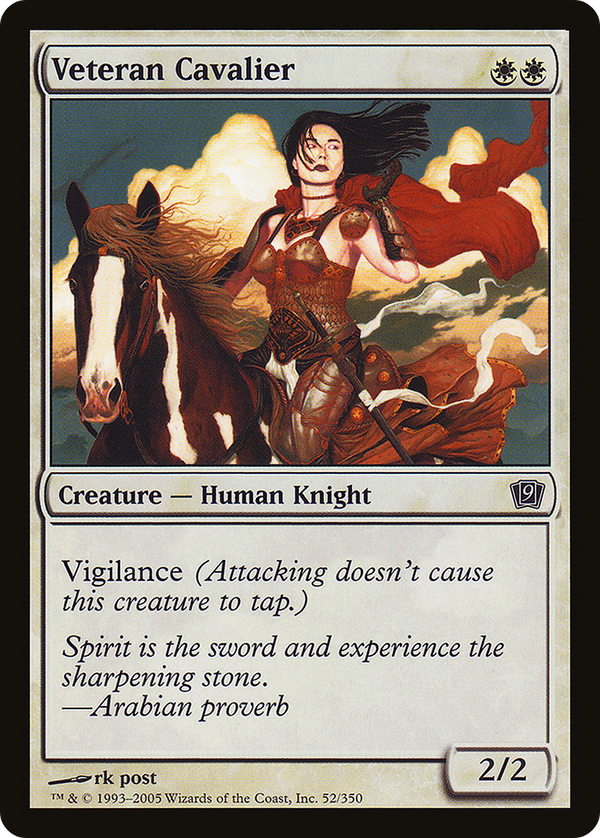 Veteran Cavalier (9ED-052) - 9th Edition Foil
