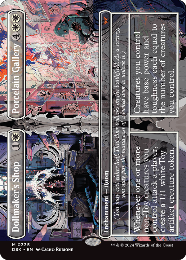 Dollmaker's Shop // Porcelain Gallery (Borderless) (DSK-335) - Duskmourn: House of Horror Foil