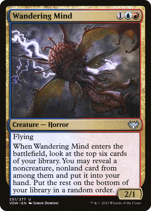 Wandering Mind (VOW-251) - Innistrad: Crimson Vow Foil