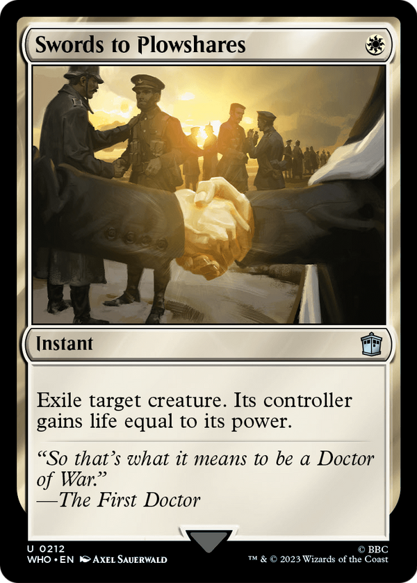Swords to Plowshares (WHO-212) - Doctor Who Foil