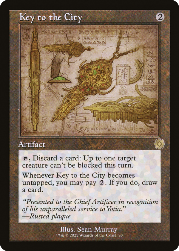 Key to the City (Schematic) (BRR-090) - The Brothers' War Retro Artifacts Foil