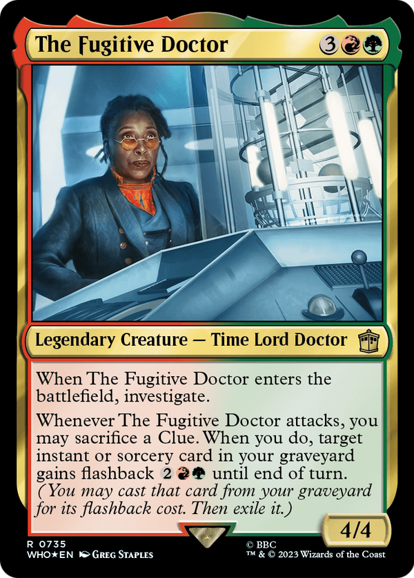 The Fugitive Doctor (Surge Foil) (WHO-735) - Doctor Who Foil