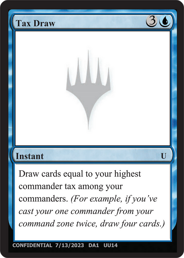 Tax Draw (UNK-) - Unknown Event