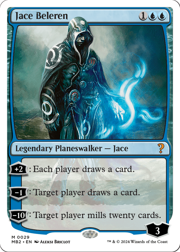 Jace Beleren (White Border) (MB2-029) - Mystery Booster 2