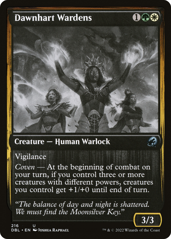 Dawnhart Wardens (DBL-216) - Innistrad: Double Feature Foil