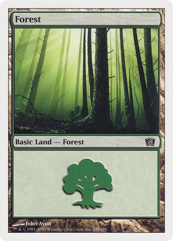 Forest (348) (8ED-348) - 8th Edition Foil