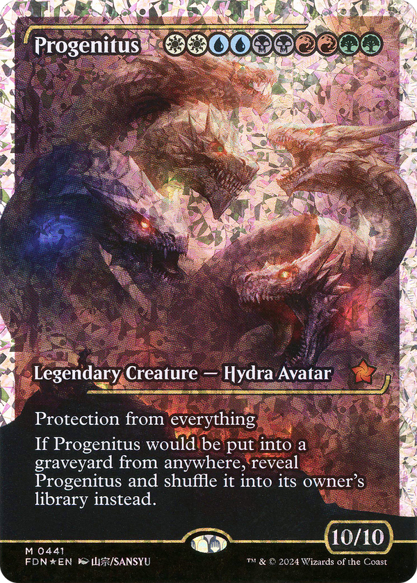 Progenitus (Showcase) (Fracture Foil) (FDN-441) - Foundations: (Showcase) Foil