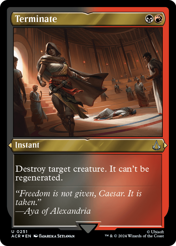 Terminate (Foil Etched) (ACR-251) - Assassin's Creed Foil