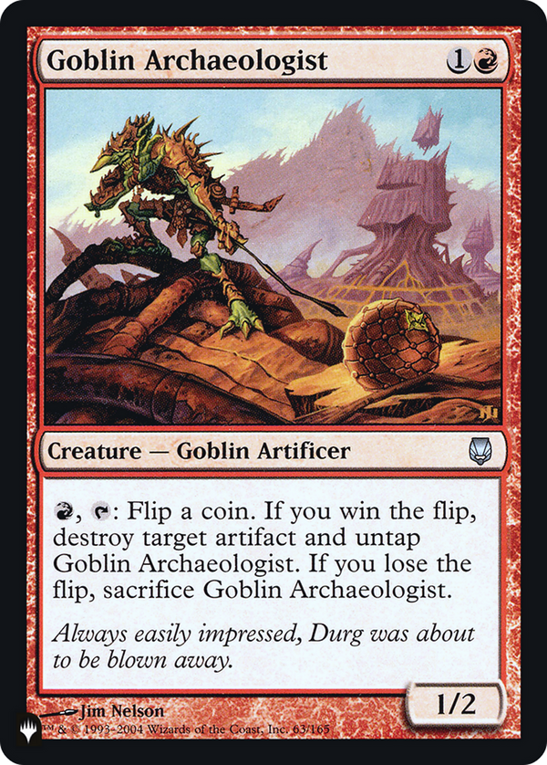 Goblin Archaeologist (LIST-DST-63) - The List Foil